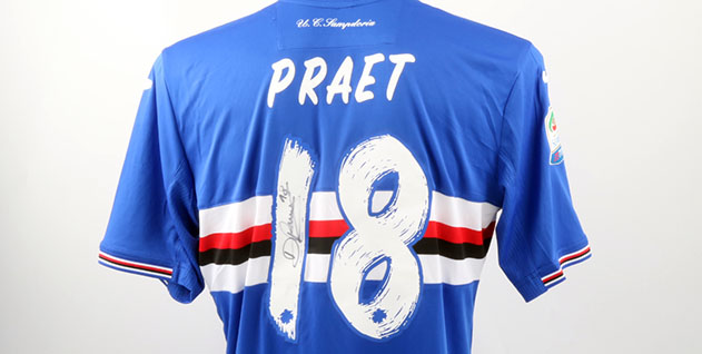 Maglia Home Sampdoria DENNIS PRAET Maglia Home Sampdoria DENNIS PRAET