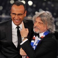 Ferrero canta Sanremo: il presidente porta la Sampdoria in eurovisione