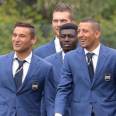 Modelli di stile: foto di squadra in divisa per la Sampdoria