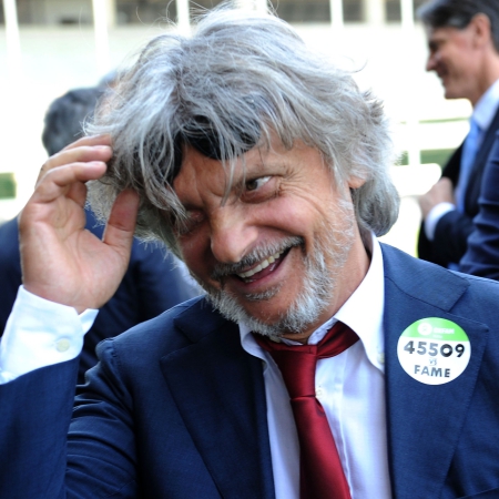 Il presidente Ferrero contento per la vittoria: «Sinisa e i ragazzi mi hanno fatto un bel regalo»