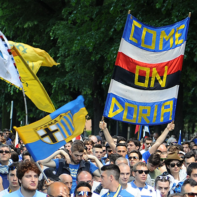 Accoglienza e scooterata: il pre-partita di Sampdoria-Parma con gli Ultras Tito