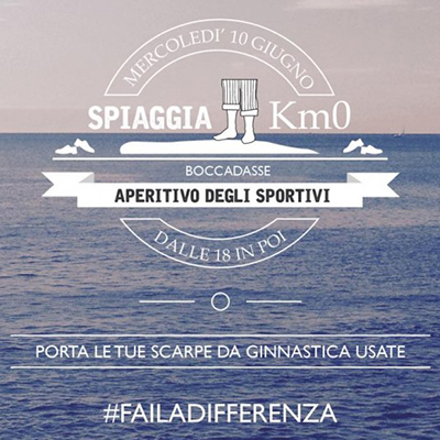 SpiaggiaKm0: porta a Boccadasse le scarpe da ginnastica usate per far rivivere i parchi gioco