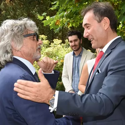 Pranzo istituzionale e scambio di doni tra i presidenti Ferrero e Scepanovic