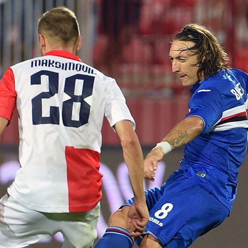 Sampdoria beat Vojvodina 0-2 but slip out of Europe