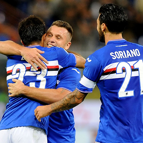 Eder inspires Sampdoria to 2-1 victory over Roma at Marassi