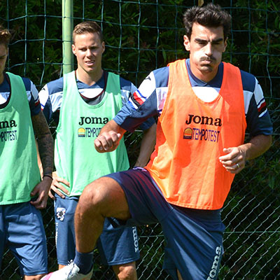 Morning training at Bogliasco on Saturday ahead of Atalanta