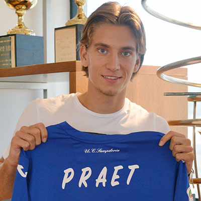 Parla Praet, il primo belga in blucerchiato: «I motivi della mia scelta»