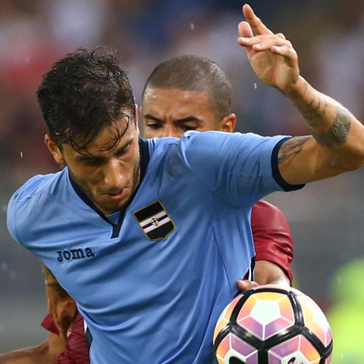 Long break due to rain favours Roma, last-minute Totti penalty sinks Blucerchiati