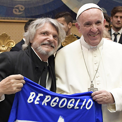 Papa Francesco alla Sampdoria: «Siate squadra, nel calcio e nella vita»