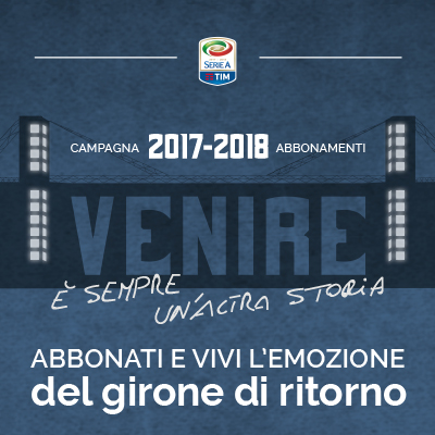 Apre la campagna abbonamenti per il girone di ritorno 2017/18