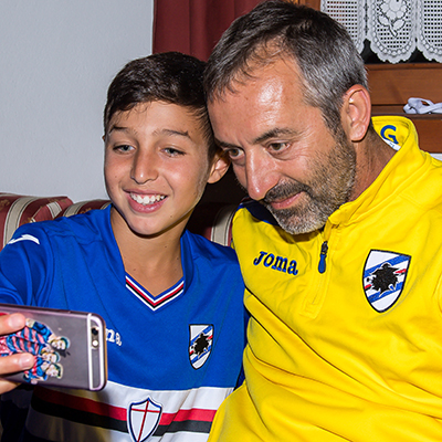 Giampaolo ai ragazzi dei Samp Camp: «Il Doria è un sogno, vivetelo con passione»