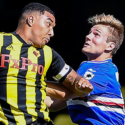 Deeney risponde a Colley: la Samp pareggia a Watford