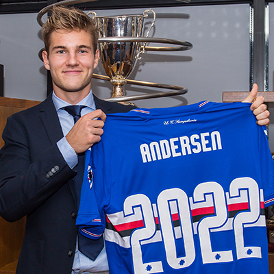 Andersen ancora con noi: il difensore blucerchiato fino al 2022