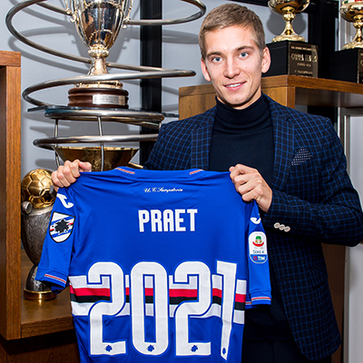 Sempre più blucerchiato: Praet rinnova fino al 2021