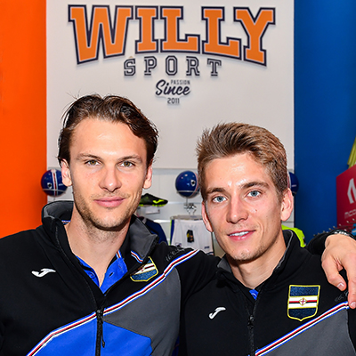 Tutti in fila da Willy Sport per Ekdal e Praet