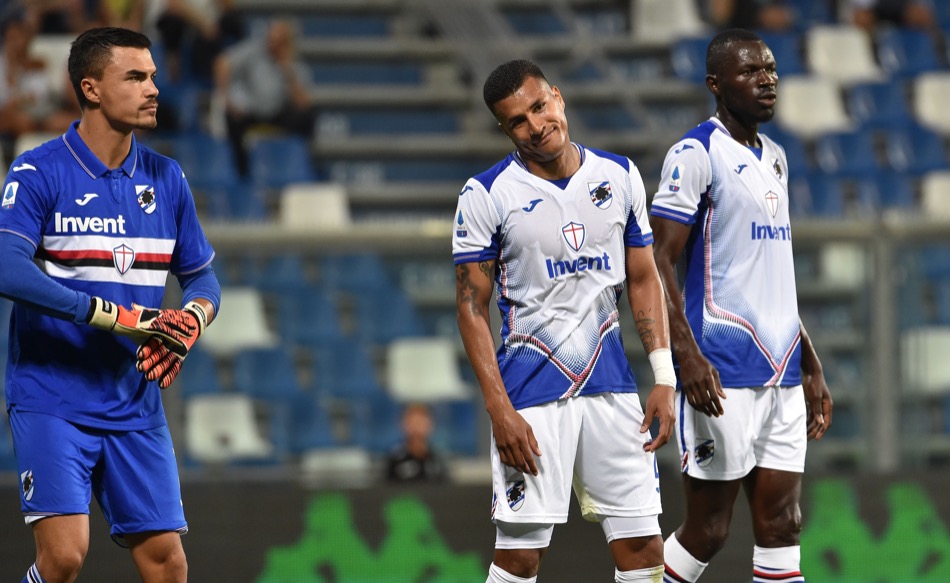 Sassuolo 4-1 Sampdoria; Audero, Murillo, Colley Sassuolo 4-1 Sampdoria; Audero, Murillo, Colley