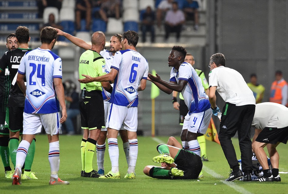 Sassuolo 4-1 Sampdoria; Vieira expulsado Sassuolo 4-1 Sampdoria; Vieira expulsado