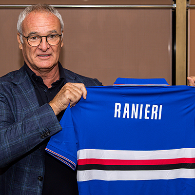 Ranieri è a Genova, martedì conferenza e primo allenamento
