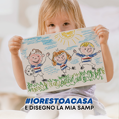 #iorestoacasa e disegno la mia Samp: partecipa con creatività e fantasia