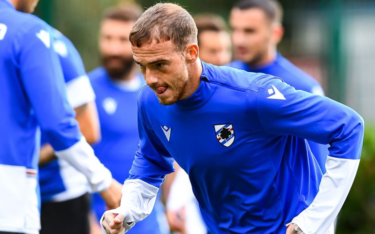 Samp back on training pitch with session in two groups