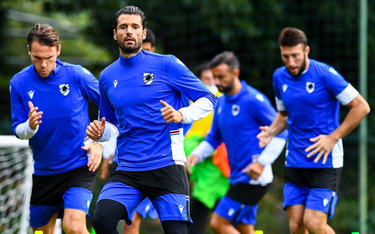 Sampdoria straight back in training