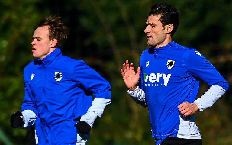 Ball work in Bogliasco ahead of Juve encounter