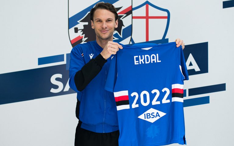 Ekdal prolunga con la Sampdoria fino al 2022