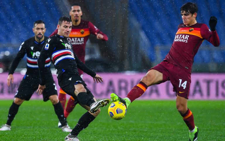 Nel diluvio spunta Dzeko: Roma di misura, Samp battuta