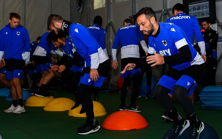 Sampdoria continue Fiorentina prep with gym session