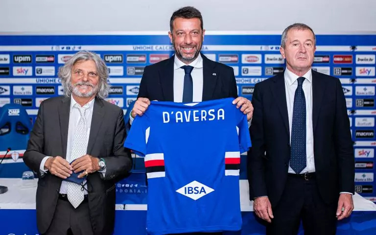 D’Aversa hails club ambition and Samp fans