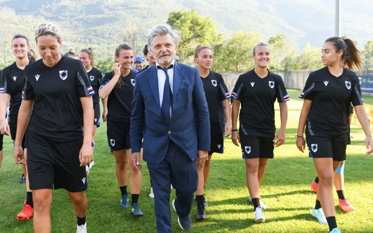Ferrero visits Sampdoria Women in Saint-Vincent