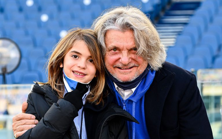 Auguri blucerchiati al presidente Ferrero e al piccolo Rocco
