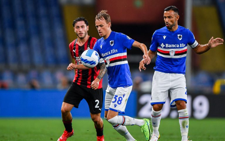 Samp slip to narrow AC Milan defeat after positive display