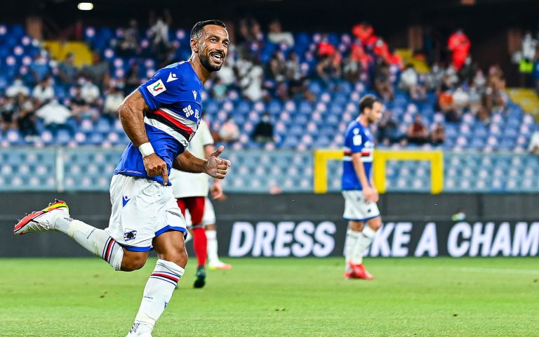 Quagliarella, bomber centenario: «Una bella serata e un gran gol»