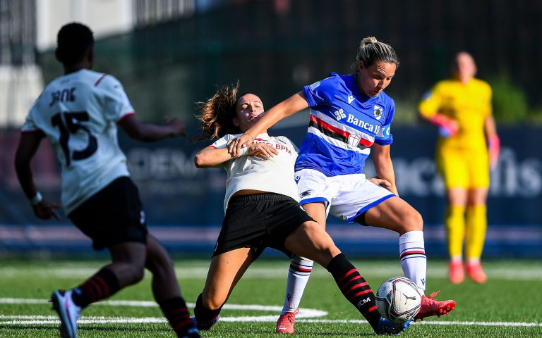 Samp Women: le blucerchiate cedono di misura al Milan