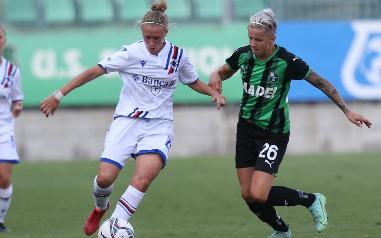 Women: lunedì sera su Twitch la differita di Sassuolo-Samp