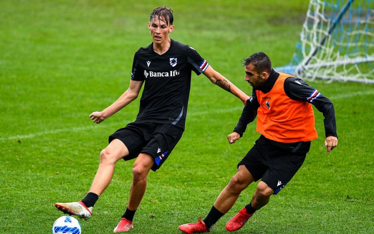 Samp hard at work at Bogliasco