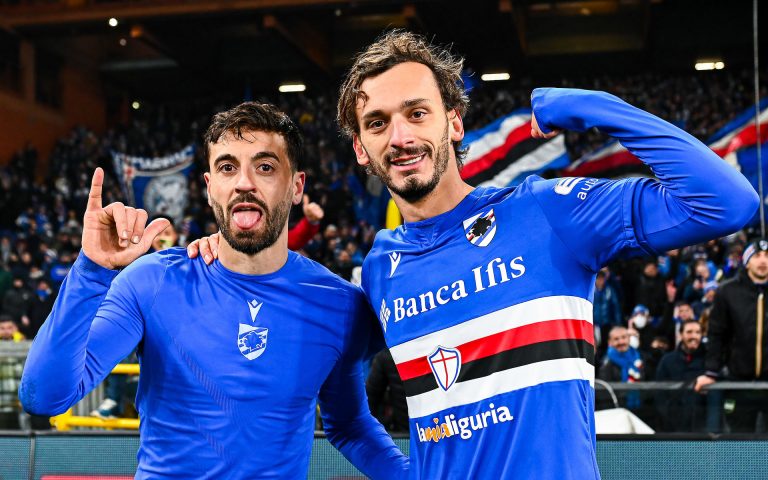 Samp travolgente con Gabbiadini e Caputo: il derby è blucerchiato