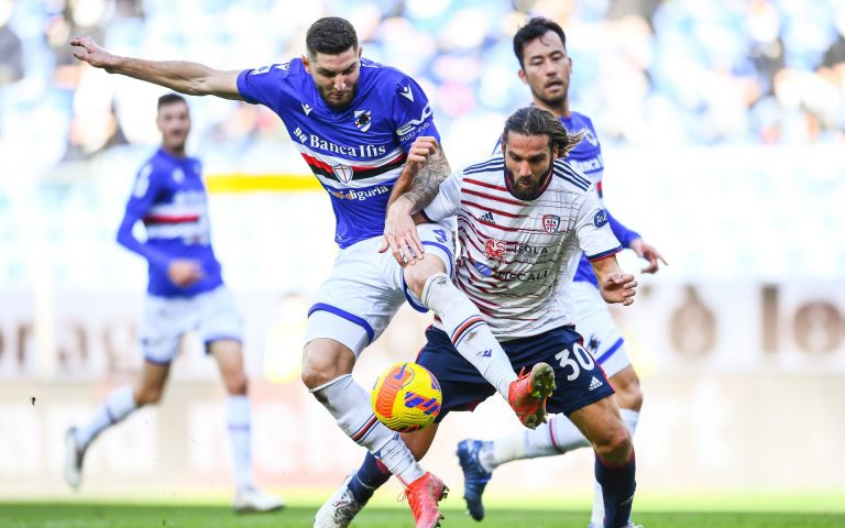 La Samp si butta via: Gabbiadini illude, il Cagliari rimonta e passa