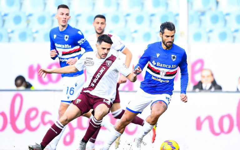 Sampdoria ancora rimontata: il Torino passa a Marassi