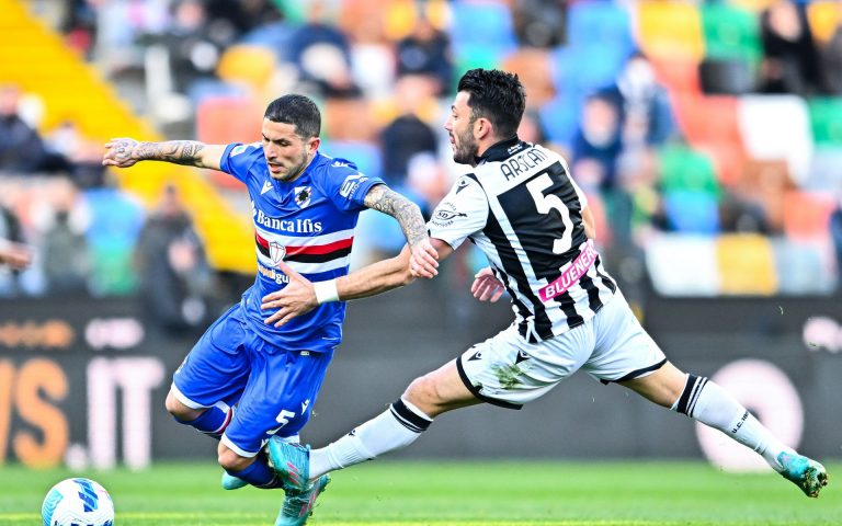 Partenza shock, Caputo non basta: la Samp perde a Udine