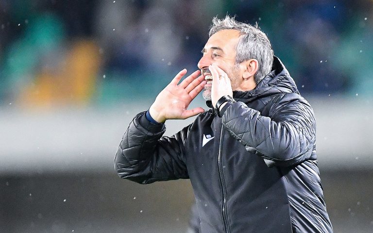 Giampaolo: «Punto importante a Verona: siamo vivi»