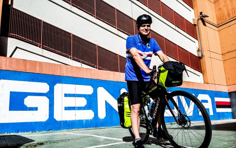 Il giro di Giani: una bici blucerchiata in viaggio verso Kharkiv