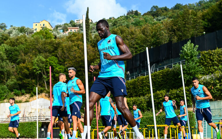 Samp hard at work in Bogliasco