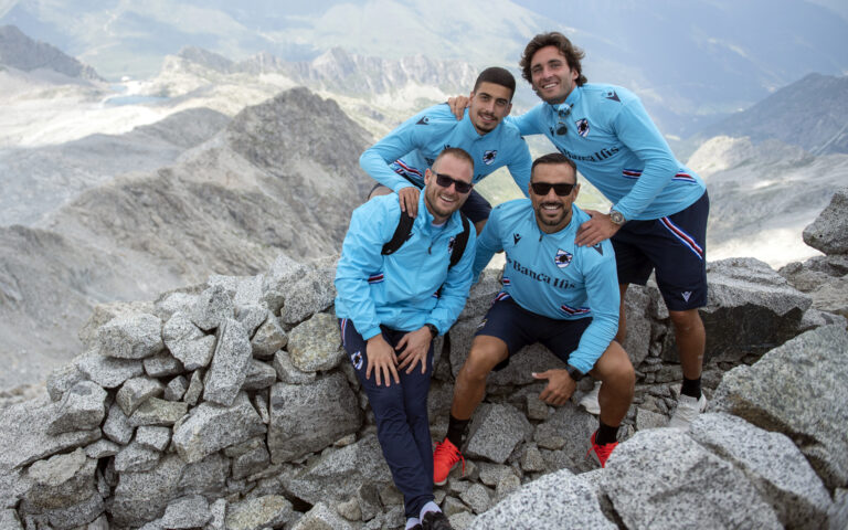 Giorno libero: la Sampdoria in gita al ghiacciaio Presena