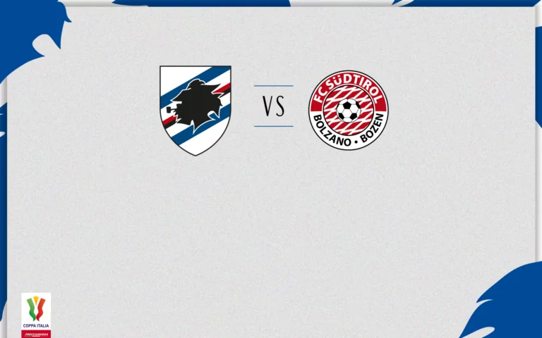 Sampdoria-Südtirol: info accrediti media e fotografi