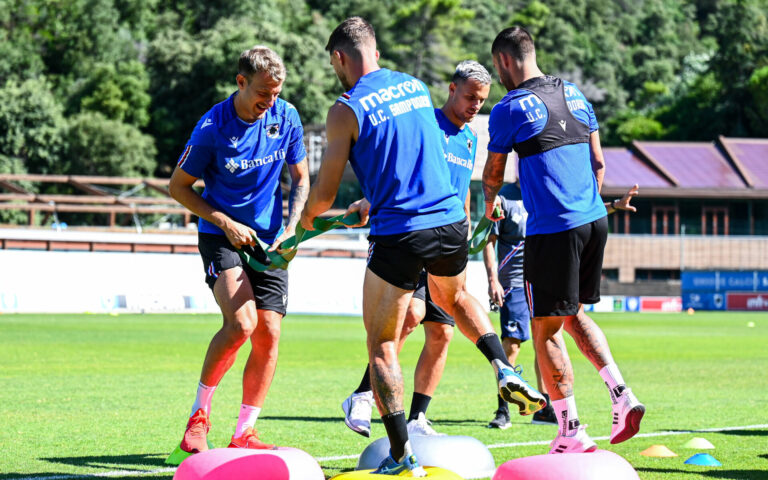 Forza e partitelle per la Samp, sabato ancora mattutino