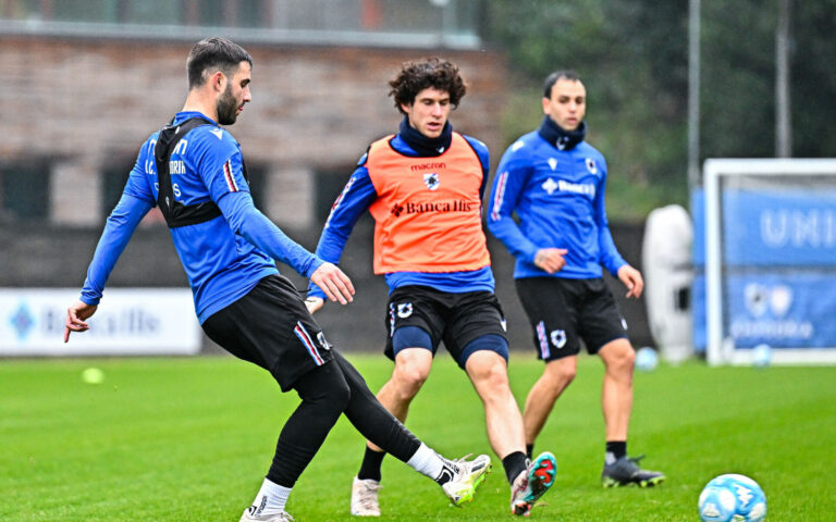 Esercitazioni tattiche per la Samp, venerdì ancora un mattutino