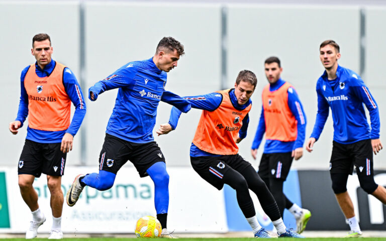 Tactical drills in Bogliasco, Thursday a new morning session