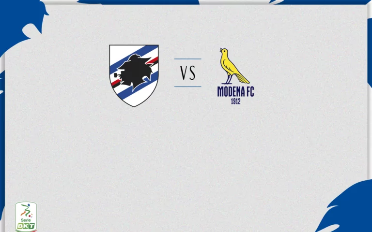 Sampdoria-Modena: info accrediti media e fotografi